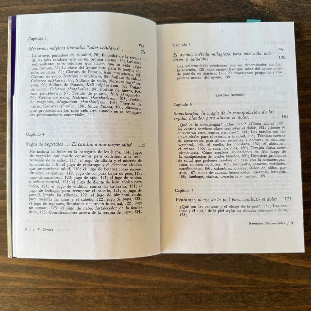 Remedios Desconocidos Dr J V Cerney Spanish Natural Healing Herbal Remedies Book